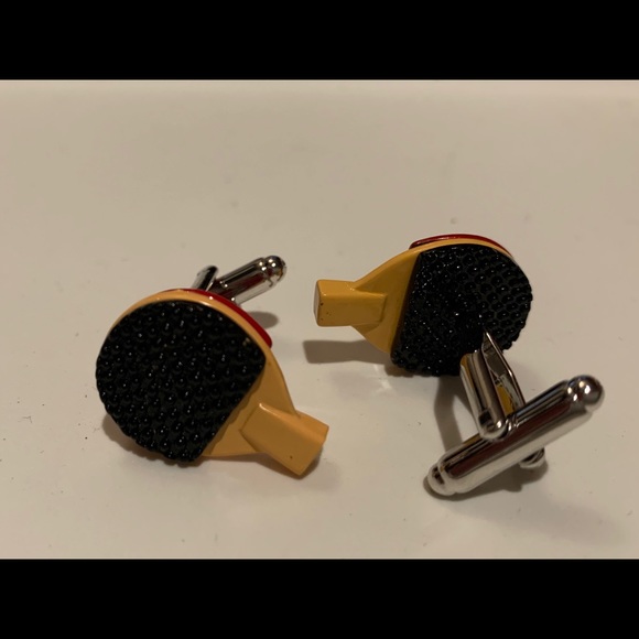 New Ping Pong Paddle Cuff Links - Picture 2 of 2
